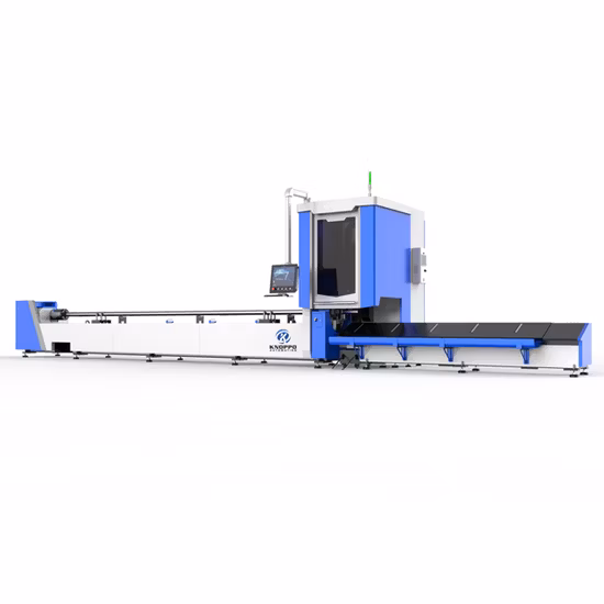 6m 9m 12m Steel Tubes Cutter Laser CNC / Metal Pipes 1000W Fiber Laser Cutting Machine