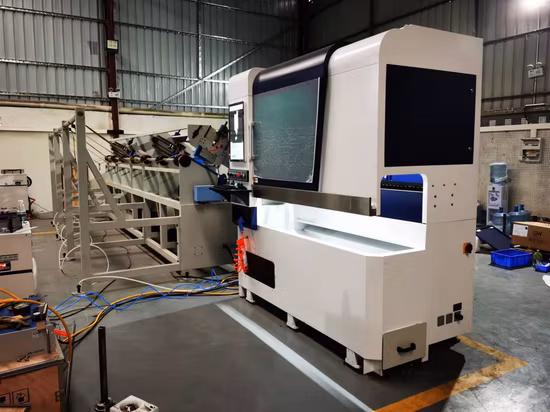 Ultra Fast Auto Loading Round Tube Pipe Fiber Laser Cutting Machine for Small Tube