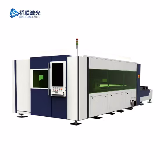 Perfect Fully Cover 6kw Laser Cutting Machine Size 1500mm*3000mm